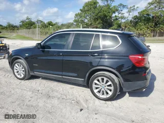 2011 BMW X3 28i with VIN 5UXWX5C57BLW13758, listed as a Copart auction lot 51894955 with 77,140 mi miles and Salvage Title. Bid and sale history available at carsss.com. Image 2.