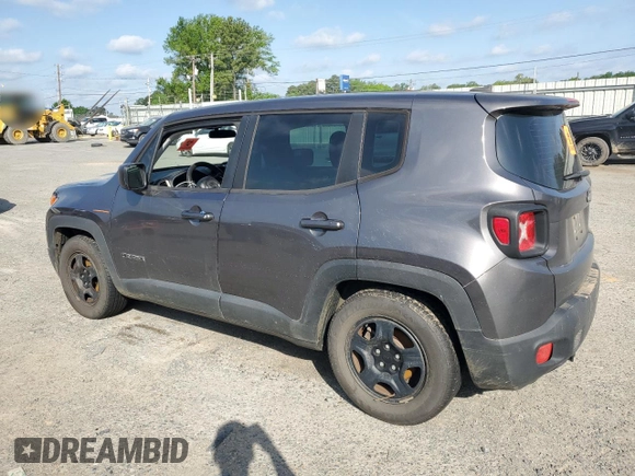 2017 Jeep Renegade Sport z VIN ZACCJAABXHPF04898, wystawiony jako Copart lot #52637885 z przebiegiem 147 198 mil mil oraz Szkoda całkowita • Salvage title. Historia ofert i sprzedaży dostępna na DreamBid. Obrazek 2.