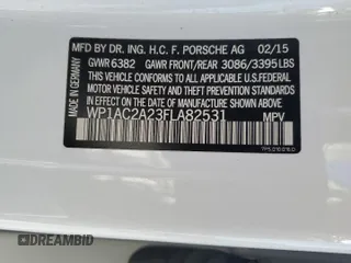 2015 Porsche Cayenne Turbo z VIN WP1AC2A23FLA82531, wystawiony jako Copart lot #79864874 z przebiegiem 74 051 mil mil oraz Szkoda całkowita • Salvage title. Historia ofert i sprzedaży dostępna na DreamBid. Obrazek 15.