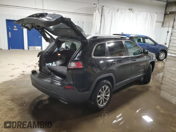 2019 Jeep Cherokee Altitude with VIN 1C4PJMLX4KD126188, listed as a Copart auction lot 41834845 with 109,405 mi miles and Salvage title. Bid and sale history available at DreamBid. Image 3.