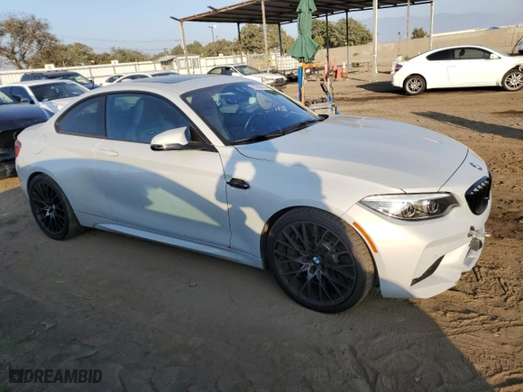 2020 BMW M2 Competition with VIN WBS2U7C01L7D99705, listed as a Copart auction lot 83850434 with 101,313 mi miles and Salvage Title. Bid and sale history available at carsss.com. Image 4.