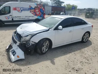 2012 Chevrolet Cruze LTZ with VIN 1G1PH5SC5C7377973, listed as a Copart auction lot 51162035 with 124,376 mi miles and Salvage Title. Bid and sale history available at carsss.com. Image 1.