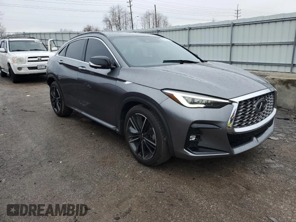 2022 Infiniti QX55 Essential с VIN 3PCAJ5K39NF100886, выставлен на аукционе Copart как лот 82152013 с пробегом 49 497 миль миль и Списание • Salvage title. История ставок и продаж доступна на DreamBid. Изображение 4.
