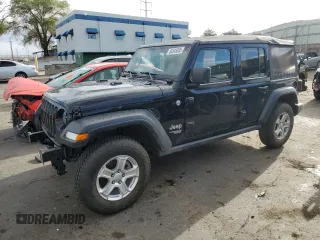 2021 Jeep Wrangler Unlimited Sport with VIN 1C4HJXDG5MW509925, listed as a Copart auction lot 56345885 with 25,549 mi miles and Salvage title. Bid and sale history available at DreamBid. Image 1.