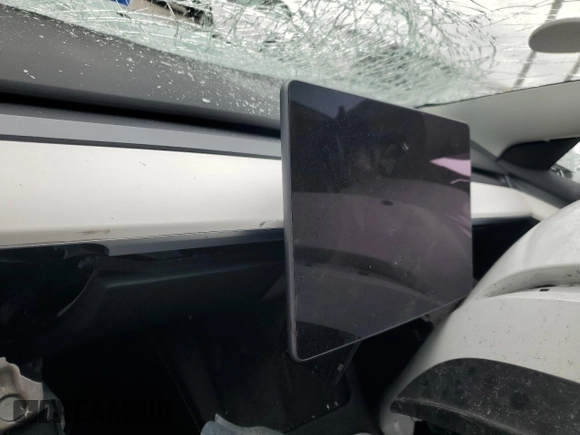2022 Tesla Model 3 z VIN 5YJ3E1EA8NF244865, wystawiony jako Copart lot #55698465 z przebiegiem Nie podano mil oraz Szkoda całkowita • Salvage title. Historia ofert i sprzedaży dostępna na DreamBid. Obrazek 9.