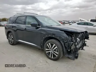 2024 Nissan Pathfinder Platinum with VIN 5N1DR3DG3RC301322, listed as a Copart auction lot 47667565 with 3,191 mi miles and Salvage Title. Bid and sale history available at carsss.com. Image 4.