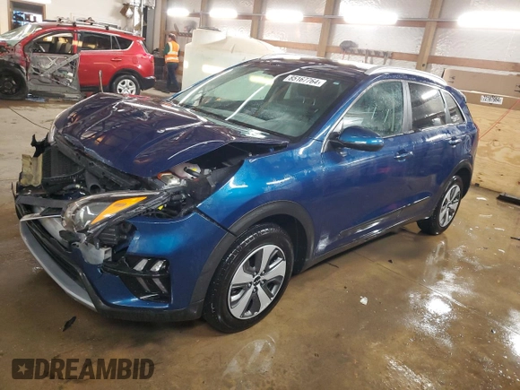 2022 Kia Niro LX with VIN KNDCB3LC2N5510049, listed as a Copart auction lot 85167764 with 44,863 mi miles and Salvage Title. Bid and sale history available at carsss.com. Image 1.