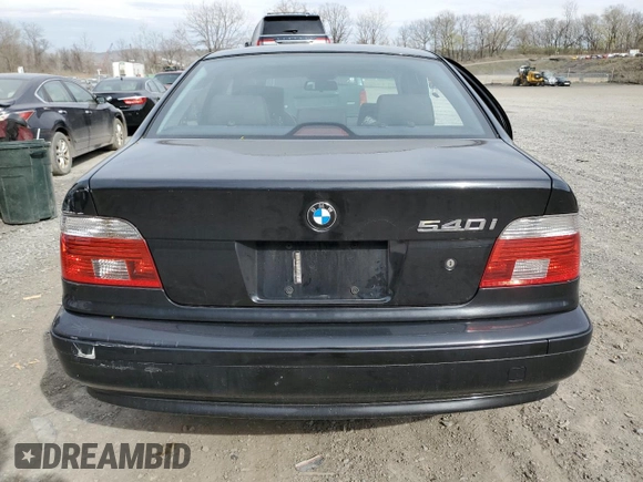 2002 BMW 5 Series 540iA with VIN WBADN63432GN85541, listed as a Copart auction lot 53723715 with 0 mi miles and Salvage Title. Bid and sale history available at carsss.com. Image 6.