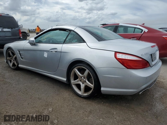2013 Mercedes-Benz SL-Class SL 550 with VIN WDDJK7DA4DF001400, listed as a Copart auction lot 74993704 with 0 mi miles and Non Repairable. Bid and sale history available at carsss.com. Image 2.