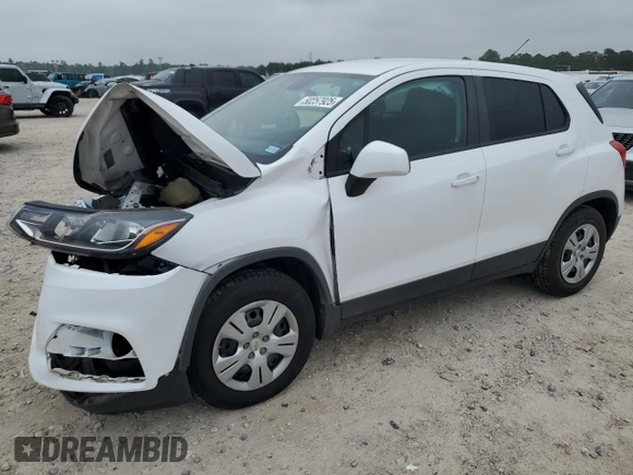 2019 Chevrolet Trax LS with VIN 3GNCJKSB8KL170821, listed as a Copart auction lot 50257925 with 62,536 mi miles and Salvage Title. Bid and sale history available at carsss.com. Image 1.