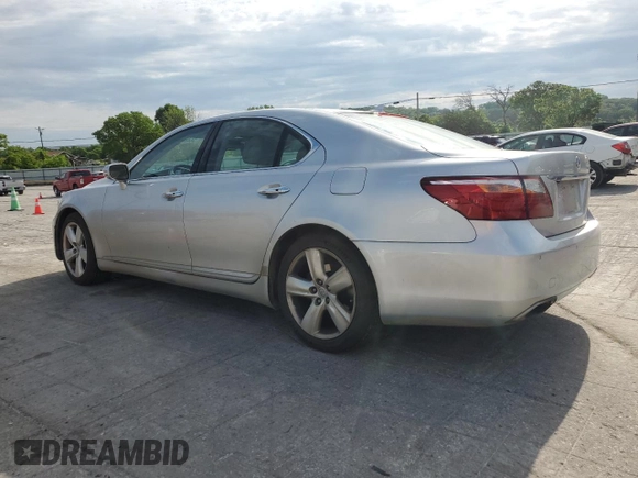 2011 Lexus LS 460 with VIN JTHBL5EF1B5105547, listed as a Copart auction lot 54480235 with 72,073 mi miles and Salvage title. Bid and sale history available at DreamBid. Image 2.