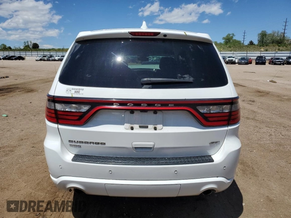 2017 Dodge Durango GT with VIN 1C4RDJDG0HC921332, listed as a Copart auction lot 57916655 with 124,399 mi miles and Salvage title. Bid and sale history available at DreamBid. Image 6.