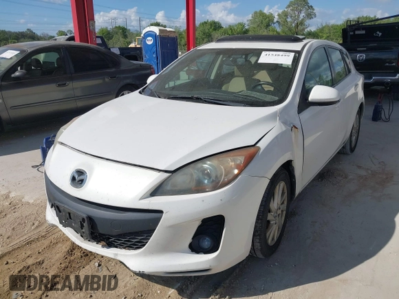 2013 Mazda 3 i Touring with VIN JM1BL1L70D1766020, listed as a IAAI auction lot 41548499 with 236,833 mi miles and . Bid and sale history available at carsss.com. Image 2.