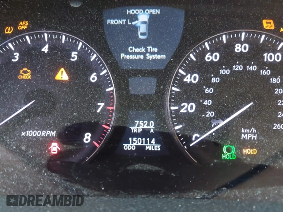 2008 Lexus LS 460 with VIN JTHBL46F185073510, listed as a IAAI auction lot 42347422 with 150,114 mi miles and . Bid and sale history available at DreamBid. Image 15.