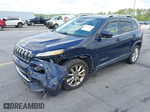 2015 Jeep Cherokee Limited with VIN 1C4PJLDS0FW602525, listed as a IAAI auction lot 42114915 with 194,530 mi miles and . Bid and sale history available at DreamBid. Image 21.