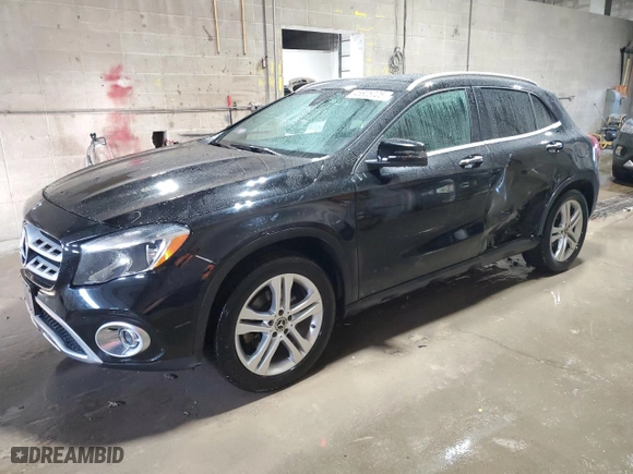 2020 Mercedes-Benz GLA with VIN WDCTG4GB0LU026239, listed as a Copart auction lot 46605005 with 56,049 mi miles and Salvage Title. Bid and sale history available at carsss.com. Image 1.