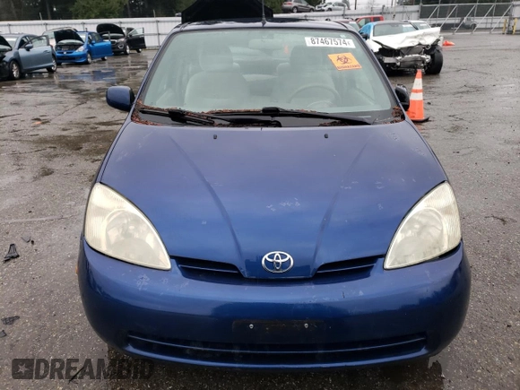 2002 Toyota Prius with VIN JT2BK12U720062290, listed as a Copart auction lot 87467574 with 0 mi miles and Clean Title. Bid and sale history available at carsss.com. Image 5.