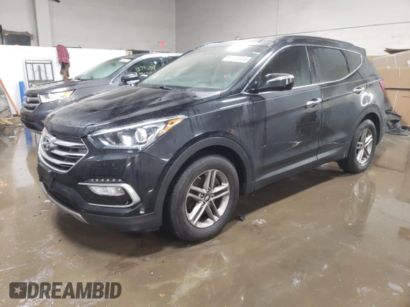 2018 Hyundai Santa Fe 2.4L with VIN 5NMZUDLB6JH081183, listed as a Copart auction lot 83575314 with 145,687 mi miles and Salvage title. Bid and sale history available at DreamBid. Image 1.