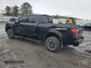 2022 Nissan Titan XD Platinum Reserve with VIN 1N6AA1FB2NN104867, listed as a Copart auction lot 81809934 with 17,574 mi miles and Salvage Title. Bid and sale history available at carsss.com. Image 2.