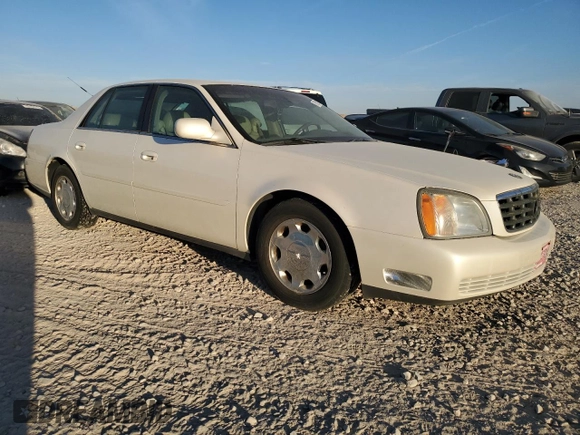 2001 Cadillac DeVille DHS z VIN 1G6KE57Y31U229255, wystawiony jako Copart lot #75101214 z przebiegiem 141 187 mil mil oraz Czysty tytuł • Clean title. Historia ofert i sprzedaży dostępna na DreamBid. Obrazek 4.