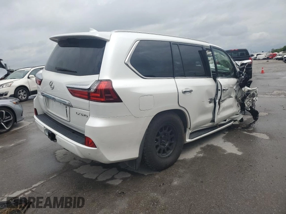 2020 Lexus LX 570 with VIN JTJDY7AX8L4316755, listed as a Copart auction lot 61222745 with 69,021 mi miles and Salvage title. Bid and sale history available at DreamBid. Image 3.