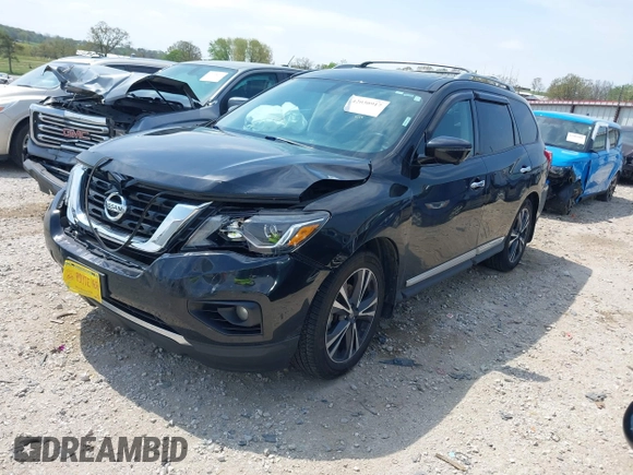 2017 Nissan Pathfinder SL with VIN 5N1DR2MM5HC611759, listed as a IAAI auction lot 42030917 with 103,548 mi miles and . Bid and sale history available at DreamBid. Image 2.