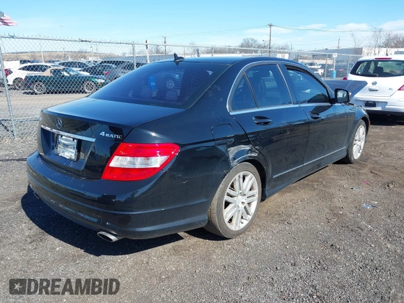 2009 Mercedes-Benz C 300 Sport with VIN WDDGF81X49F271862, listed as a IAAI auction lot 41816170 with 54,886 mi miles and . Bid and sale history available at DreamBid. Image 4.