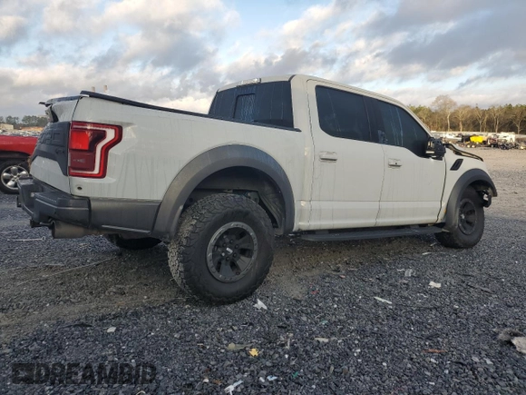 2017 Ford F-150 Raptor with VIN 1FTFW1RG1HFA51188, listed as a Copart auction lot 86782974 with 131,185 mi miles and Salvage Title. Bid and sale history available at carsss.com. Image 3.