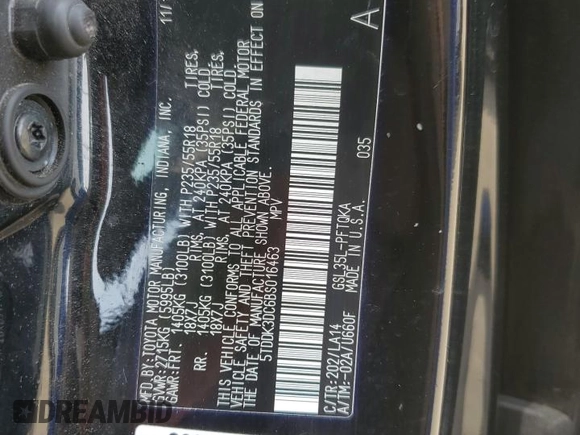 2011 Toyota Sienna XLE with VIN 5TDDK3DC6BS016463, listed as a Copart auction lot 58958305 with 270,424 mi miles and Salvage title. Bid and sale history available at DreamBid. Image 13.