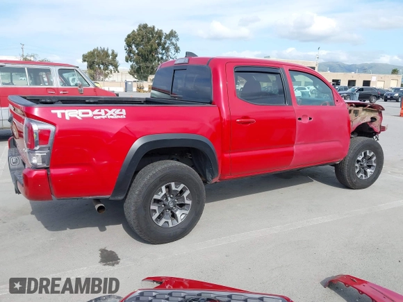 2021 Toyota Tacoma 4WD SR with VIN 3TMCZ5AN0MM416627, listed as a IAAI auction lot 41895966 with 18,250 mi miles. Bid and sale history available at carsss.com. Image 4.