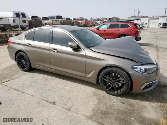 2017 BMW 5 Series 530i with VIN WBAJA5C36HG896602, listed as a Copart auction lot 48356125 with 0 mi miles and Salvage Title. Bid and sale history available at carsss.com. Image 4.