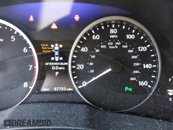 2015 Lexus ES with VIN JTHBK1GG4F2173074, listed as a IAAI auction lot 42051609 with 87,753 mi miles. Bid and sale history available at carsss.com. Image 15.