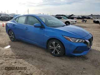 2021 Nissan Sentra SV with VIN 3N1AB8CV1MY224039, listed as a Copart auction lot 46801225 with 91,285 mi miles and Salvage Title. Bid and sale history available at DreamBid. Image 4.