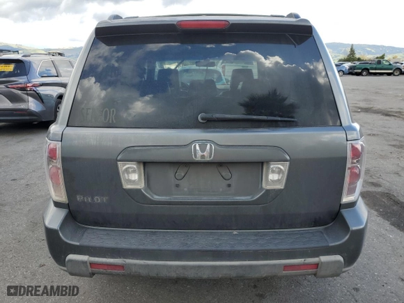2007 Honda Pilot EX-L with VIN 5FNYF28657B022349, listed as a Copart auction lot 48085065 with 202,599 mi miles and Clean Title. Bid and sale history available at carsss.com. Image 6.
