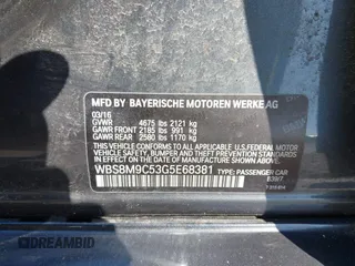 2016 BMW M3 with VIN WBS8M9C53G5E68381, listed as a IAAI auction lot 41991499 with 71,941 mi miles and . Bid and sale history available at DreamBid. Image 9.