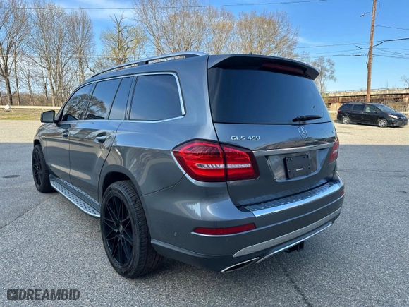 2018 Mercedes-Benz GLS with VIN 4JGDF6EE2JB005743, listed as a Copart auction lot 54836755 with 148,583 mi miles and Clean Title. Bid and sale history available at carsss.com. Image 3.