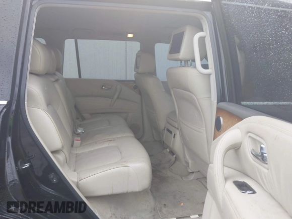 2012 Infiniti QX56 8-passenger with VIN JN8AZ2NCXC9315241, listed as a IAAI auction lot 41958081 with 148,252 mi miles. Bid and sale history available at carsss.com. Image 8.