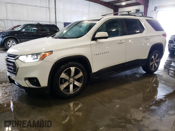 2021 Chevrolet Traverse LT Leather with VIN 1GNEVHKW9MJ171277, listed as a Copart auction lot 42382013 with 69,822 mi miles. Bid and sale history available at carsss.com. Image 1.