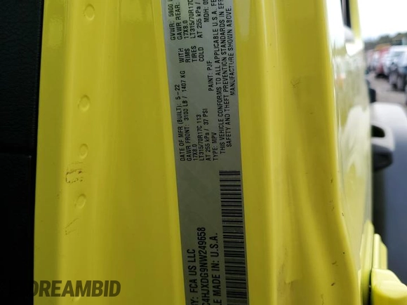 2022 Jeep Wrangler Unlimited High Tide with VIN 1C4HJXDG9NW249658, listed as a Copart auction lot 74501134 with Not Provided miles and Non Repairable. Bid and sale history available at DreamBid. Image 14.