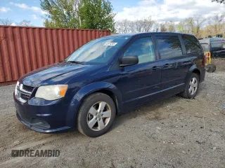 2013 Dodge Grand Caravan SE with VIN 2C4RDGBG8DR571536, listed as a Copart auction lot 52874235 with 225,886 mi miles and Salvage Title. Bid and sale history available at DreamBid. Image 1.