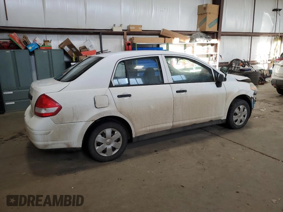 2009 Nissan Versa 1.6 with VIN 3N1CC11E59L477417, listed as a Copart auction lot 88986075 with 0 mi miles and Salvage Title. Bid and sale history available at carsss.com. Image 3.