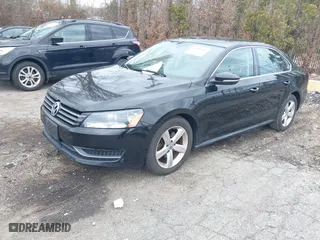 2012 Volkswagen Passat SE with VIN 1VWBP7A38CC033611, listed as a IAAI auction lot 41855933 with 155,429 mi miles. Bid and sale history available at carsss.com. Image 2.