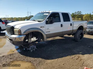 2002 Ford Super Duty F-250 XL with VIN 1FTNW21F42EA73932, listed as a Copart auction lot 48339575 with 0 mi miles and Salvage Title. Bid and sale history available at carsss.com. Image 1.