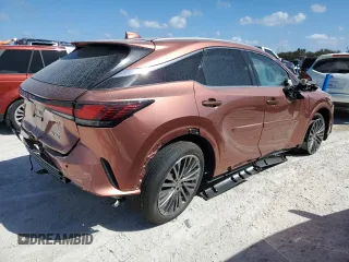 2024 Lexus RX with VIN 2T2BAMBA0RC034926, listed as a Copart auction lot 75637644 with 222 mi miles and Salvage Title. Bid and sale history available at carsss.com. Image 3.