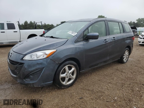 2012 Mazda 5 Sport with VIN JM1CW2BL3C0121849, listed as a Copart auction lot 61789675 with 144,379 mi miles and Salvage title. Bid and sale history available at DreamBid. Image 1.