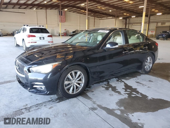 2017 Infiniti Q50 Signature Edition with VIN JN1EV7AP5HM735799, listed as a Copart auction lot 49099925 with 73,007 mi miles and Salvage Title. Bid and sale history available at DreamBid. Image 1.