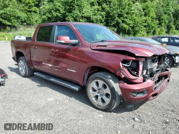 2022 Ram 1500 Big Horn z VIN 1C6RRFFGXNN296442, wystawiony jako Copart lot #64558045 z przebiegiem 33 925 mil mil oraz Szkoda całkowita • Salvage title. Historia ofert i sprzedaży dostępna na DreamBid. Obrazek 4.