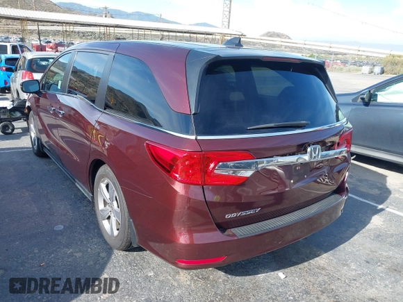 2018 Honda Odyssey EX z VIN 5FNRL6H54JB052364, wystawiony jako IAAI lot #42488415 z przebiegiem 96 971 mil mil oraz . Historia ofert i sprzedaży dostępna na DreamBid. Obrazek 3.