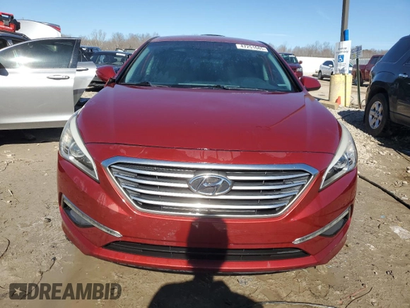 2015 Hyundai Sonata 2.4L SE with VIN 5NPE24AF7FH176615, listed as a Copart auction lot 47251685 with 99,266 mi miles and Salvage Title. Bid and sale history available at carsss.com. Image 5.