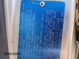 2006 Suzuki XL7 z VIN JS3TY92V064102548, wystawiony jako Copart lot #68875654 z przebiegiem 261 711 mil mil oraz Szkoda całkowita • Salvage title. Historia ofert i sprzedaży dostępna na DreamBid. Obrazek 15.
